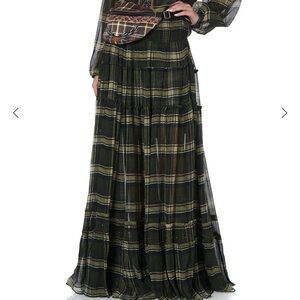 NWT CAMILLA  Maxi  tiered Skirt. , small  campfire stories